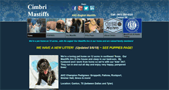 Desktop Screenshot of cimbrimastiffs.com